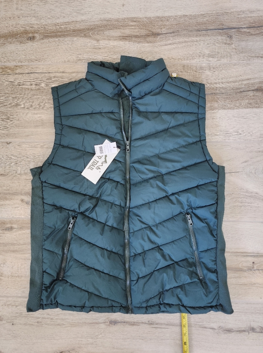 River Trail Puffer Vest Dark Green Men's Size XL